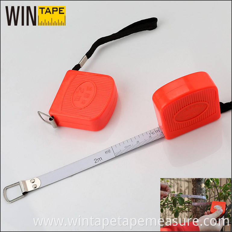 2M tree diameter measuring the radius pipe OD construction steel measuring tape with Your Logo